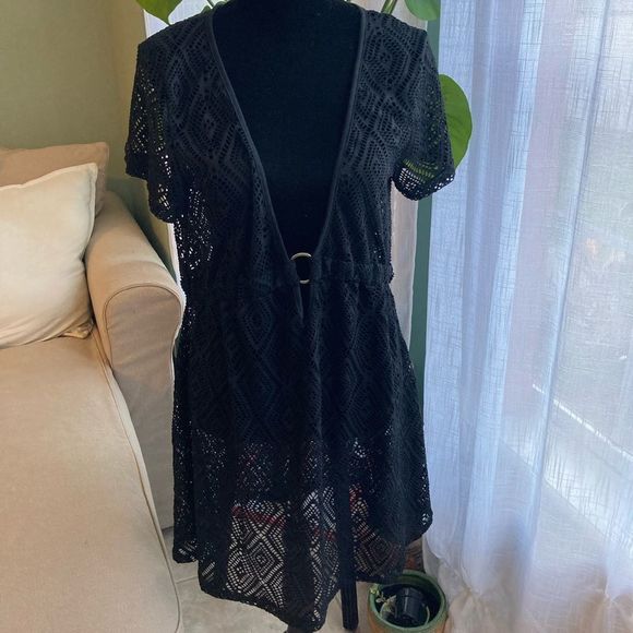 Nimes Cote d’Azur Other - 🆕 NWT black crochet dress swimsuit cover up